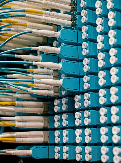 Scientist with robot